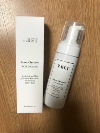 V.RET 브이렛 여성청결제 — 4.33점을 준 리뷰어가 2018년 8월 올린 사용 사진
