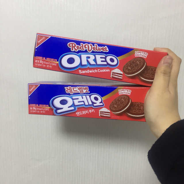 오레오 레드벨벳 리뷰 사진