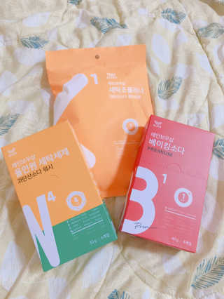 레인보우샵 올인원세탁세제,베이킹소다 스틱포6개입+세탁조클리너 — 4.67점을 준 리뷰어가 2018년 4월 올린 사용 사진