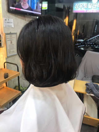 [헤어블리] 정품 시세이도펌 이용권 — 5점을 준 리뷰어가 2019년 4월 올린 사용 사진