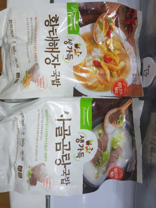 [풀무원] 사골곰탕국밥 황태해장국밥 — 5점을 준 리뷰어가 2018년 6월 올린 사용 사진