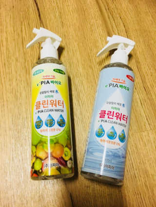 이피아 유해화학물질 없는 알칼리전해수 세정제 클린워터 — 5점을 준 리뷰어가 2018년 1월 올린 사용 사진