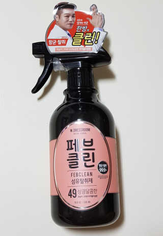더블유드레스룸 페브클린 500ml — 5점을 준 리뷰어가 2018년 8월 올린 사용 사진