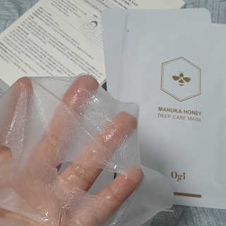 오지아이 마누카 허니 딥 케어 마스크 25ml X 10pcs — 4점을 준 리뷰어가 2020년 1월 올린 사용 사진