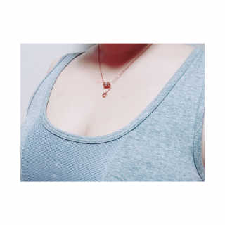크리비아 All Day Comfort 면스판  메쉬 스포츠 브라 — 5점을 준 리뷰어가 2019년 10월 올린 사용 사진