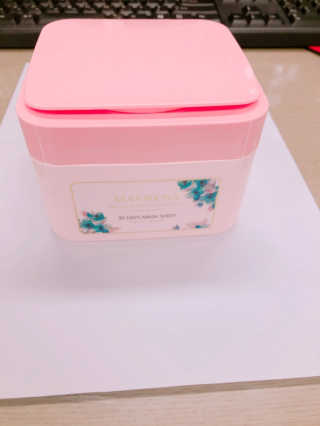 메이베나 1일 1팩 뽑아쓰는 마스크팩 — 3.5점을 준 리뷰어가 2019년 2월 올린 사용 사진