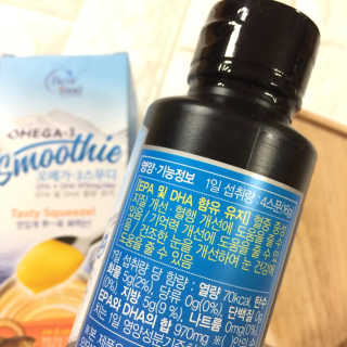 오메가-3스무디 [오메가스무디] 짜먹는 오메가3 DHA 임산부 어린이 — 5점을 준 리뷰어가 2019년 4월 올린 사용 사진