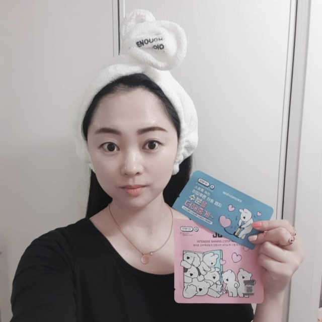 제이준 오버액션토끼 인텐시브 샤이닝 투 스텝 마스크 리뷰 사진