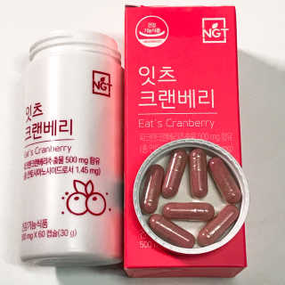 네츄럴굿띵스 잇츠 크랜베리 1병 30일분 — 4.5점을 준 리뷰어가 2019년 10월 올린 사용 사진