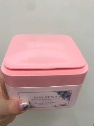 메이베나 1일 1팩 뽑아쓰는 마스크팩 — 5점을 준 리뷰어가 2019년 2월 올린 사용 사진