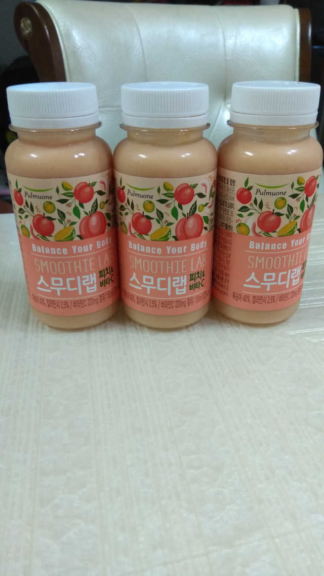 스무디랩 피치&비타 리뷰 사진