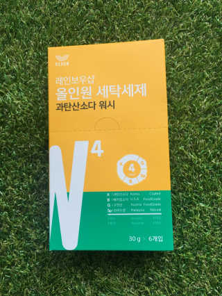 레인보우샵 올인원세탁세제,베이킹소다 스틱포6개입+세탁조클리너 — 4.33점을 준 리뷰어가 2018년 4월 올린 사용 사진