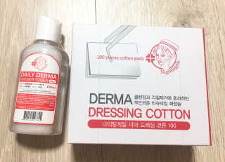 나이팅게일 광채토너130ml+더마 드레싱 코튼 100 SET — 4점을 준 리뷰어가 2018년 5월 올린 사용 사진