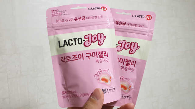 락토조이 구미젤리 복숭아맛 리뷰 사진