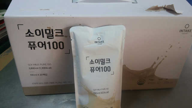 소이밀크 퓨어100 리뷰 사진