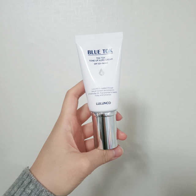 [룰루앤코] 블루톡 톤업 광채 크림 리뷰 사진