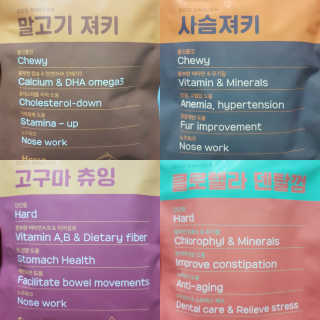 푸디웜 주식회사 [푸디웜] 강아지 저알러지 수제간식 4종세트 — 5점을 준 리뷰어가 2018년 12월 올린 사용 사진