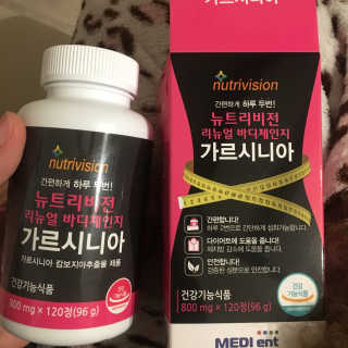 뉴트리비전 리뉴얼 바디체인지 가르시니아 — 3.5점을 준 리뷰어가 2018년 3월 올린 사용 사진