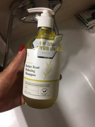 달리프 클로렐라 베러 루트 릴렉싱 샴푸 500ml — 5점을 준 리뷰어가 2019년 11월 올린 사용 사진