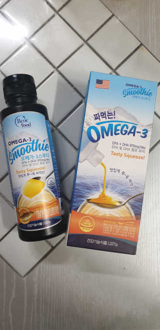 오메가-3스무디 [오메가스무디] 짜먹는 오메가3 DHA 임산부 어린이 — 5점을 준 리뷰어가 2019년 3월 올린 사용 사진