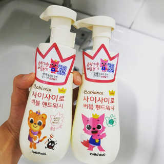 베비언스 핑크퐁 사이사이로 버블 핸드워시 — 5점을 준 리뷰어가 2017년 9월 올린 사용 사진