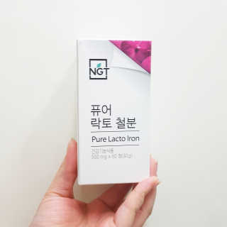네츄럴굿띵스 퓨어 락토 철분 60일분 — 5점을 준 리뷰어가 2017년 11월 올린 사용 사진