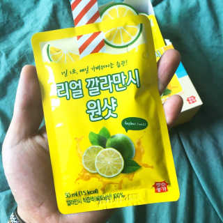 장수농가 리얼깔라만시 원샷 50ml 10팩+보틀 — 4.5점을 준 리뷰어가 2019년 5월 올린 사용 사진