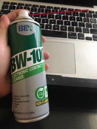BW-100, 전자 접점 클리너 — 4.5점을 준 리뷰어가 2019년 8월 올린 사용 사진