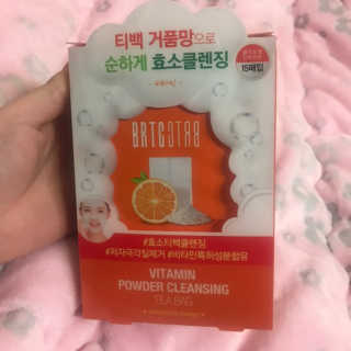 비알티씨 V10 파우더 클렌징 티백 2종 — 4점을 준 리뷰어가 2019년 2월 올린 사용 사진