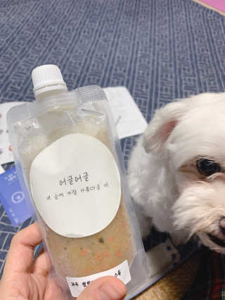 [어글어글] 반려견 친환경 간식 9종 세트 — 5점을 준 리뷰어가 2020년 1월 올린 사용 사진