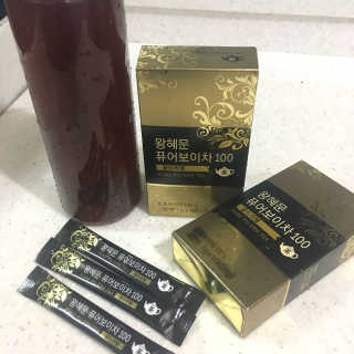 넥스트비티 왕혜문 퓨어 보이차 100 골드라벨 — 5점을 준 리뷰어가 2018년 2월 올린 사용 사진
