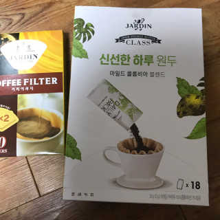 (주)쟈뎅 [쟈뎅] 클래스 신선한 하루 원두+여과지 SET — 5점을 준 리뷰어가 2019년 3월 올린 사용 사진
