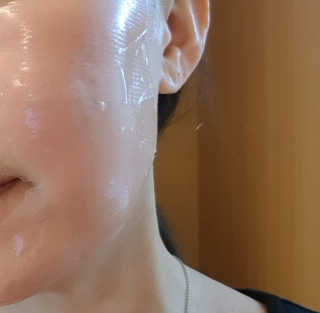 셀더마 마린 콜라겐 하이드로겔 마스크팩 5박스 — 4점을 준 리뷰어가 2020년 3월 올린 사용 사진