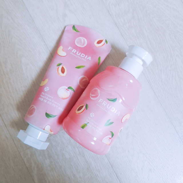 [후르디아] 복숭아 바디워시+바디에센스 세트 리뷰 사진