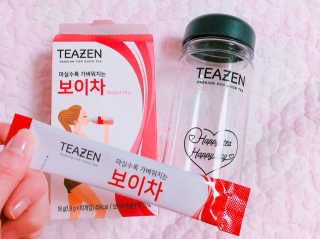티젠 보이차 + 마이보틀 세트 — 5점을 준 리뷰어가 2018년 6월 올린 사용 사진