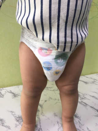 보솜이 베이비케어 팬티형 기저귀 — 5점을 준 리뷰어가 2019년 3월 올린 사용 사진
