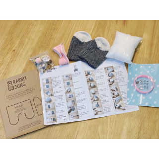 삭스플리즈 [DIY] 삑삑이 토끼 양말인형 키링 만들기+실+기부팔찌 — 5점을 준 리뷰어가 2020년 3월 올린 사용 사진