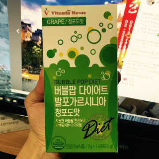 비타민하우스 버블팝 다이어트 발포가르시니아 청포도/복숭아 — 5점을 준 리뷰어가 2017년 5월 올린 사용 사진