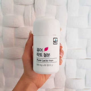 네츄럴굿띵스 퓨어 락토 철분 60일분 — 4.33점을 준 리뷰어가 2018년 2월 올린 사용 사진