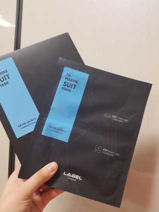 레이블옴므-labelhomme 레이블옴므 티유 마린 슈트 마스크팩(5EA) — 5점을 준 리뷰어가 2017년 12월 올린 사용 사진