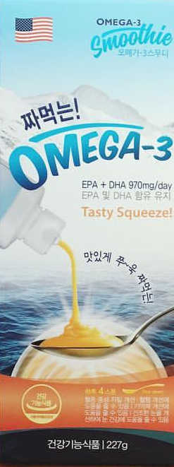 오메가-3스무디 [오메가스무디] 짜먹는 오메가3 DHA 임산부 어린이 — 5점을 준 리뷰어가 2018년 11월 올린 사용 사진