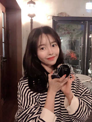 라임코스메틱 V 콜라겐 앰플 쿠션 — 5점을 준 리뷰어가 2020년 2월 올린 사용 사진