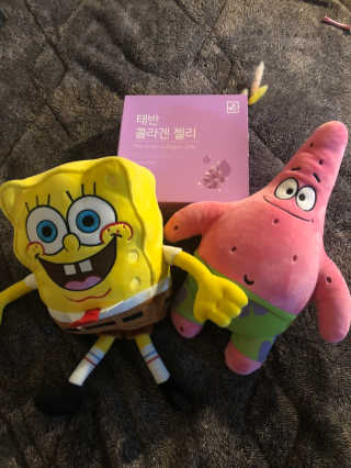 네츄럴굿띵스 태반 콜라겐 젤리 15포 — 5점을 준 리뷰어가 2018년 11월 올린 사용 사진