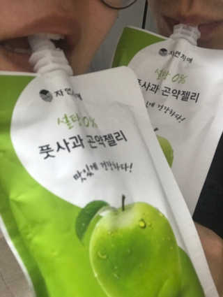 자연지애 곤약젤리 — 5점을 준 리뷰어가 2018년 10월 올린 사용 사진