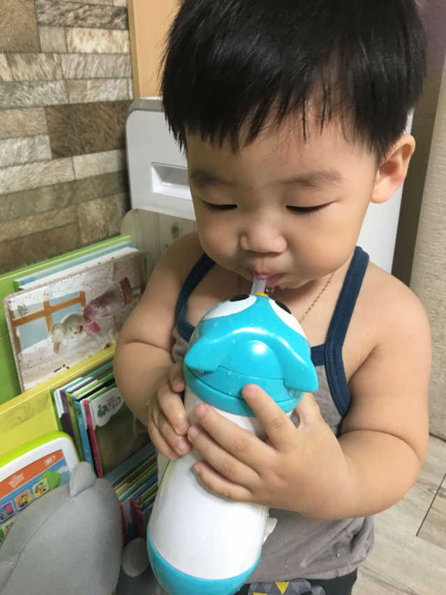 에디슨 부엉이 양손 스텐 빨대컵 리뷰 사진
