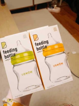 유비맘 신생아젖병 120ml 트리플팩_ 젖꼭지 포함 — 5점을 준 리뷰어가 2020년 2월 올린 사용 사진