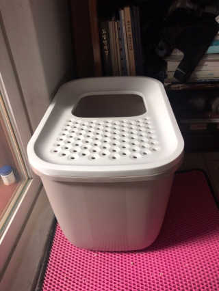 [펫토리아] BEST 고양이두부모래 6L 한삽뚝딱 — 3점을 준 리뷰어가 2019년 1월 올린 사용 사진