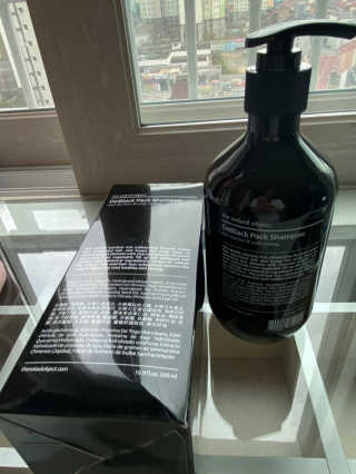 the naked object [탈모볼륨샴푸] 디블랙 팩 샴푸 — 4.5점을 준 리뷰어가 2020년 3월 올린 사용 사진