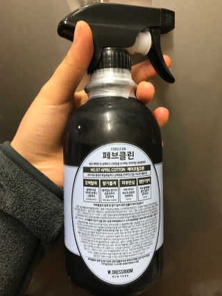 더블유드레스룸 페브클린 500ml — 3.83점을 준 리뷰어가 2018년 11월 올린 사용 사진