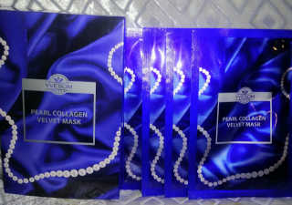 Pearl Collagen Velvet Mask 1 BOX by YVESOM — 5점을 준 리뷰어가 2019년 3월 올린 사용 사진